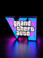 GTA VI Inspired LED Lamp | Gaming Room Decor & Gamer Gift