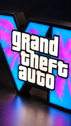 GTA VI Inspired LED Lamp | Gaming Room Decor & Gamer Gift