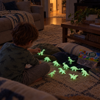 Glow in the Dark Dinosaur Toys for Kids – Set of 10 Glow Dinos