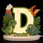 🦖 Personalized Dino Adventure Name Lamp