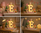 🌲 Personalized Enchanted Forest Name Lamp