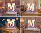 🧜‍♀️ Personalized Mermaid Dreams Name Lamp
