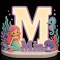 🧜‍♀️ Personalized Mermaid Dreams Name Lamp