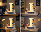🚀 Personalized Galactic Adventure Name Lamp