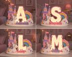 🦄 Personalized Enchanted Unicorn Name Lamp ⭐
